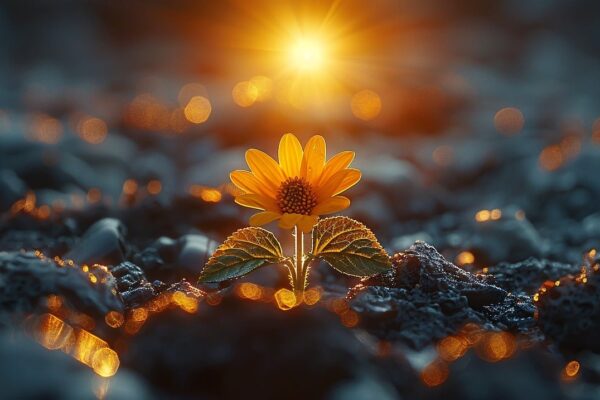 ai generated yellow flower sunset 8621313