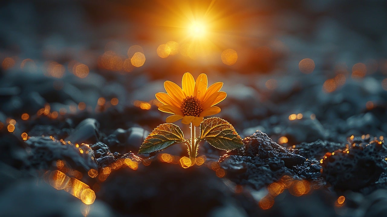 ai generated yellow flower sunset 8621313