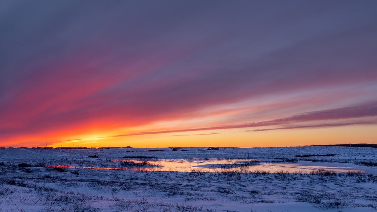 alaska sunset winter snow nature 8448009