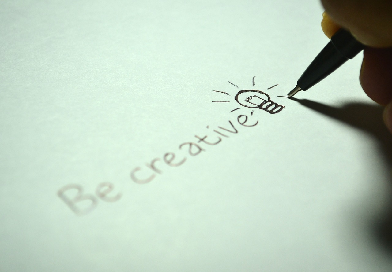 creative be creative write bulb 725811