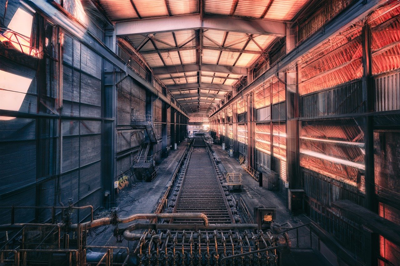 factory hall industry steel mill 7541157