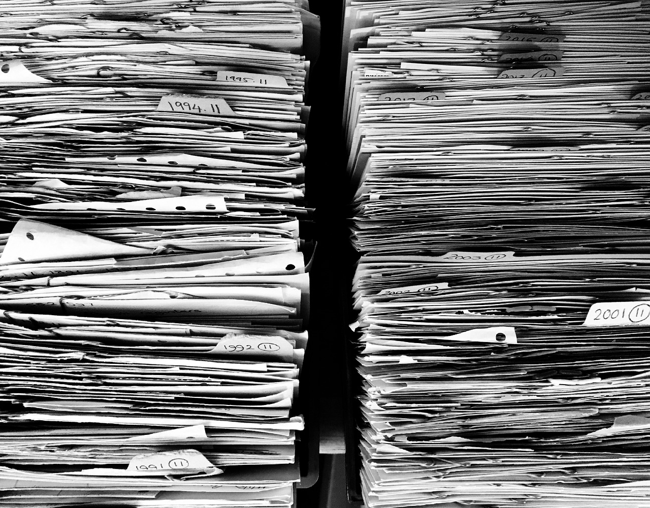 files paper office paperwork stack 1614223