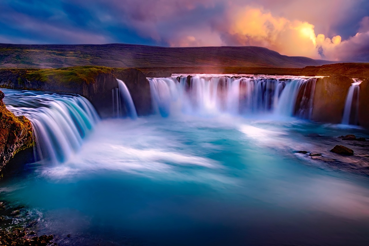 godafoss iceland waterfall falls 1840758