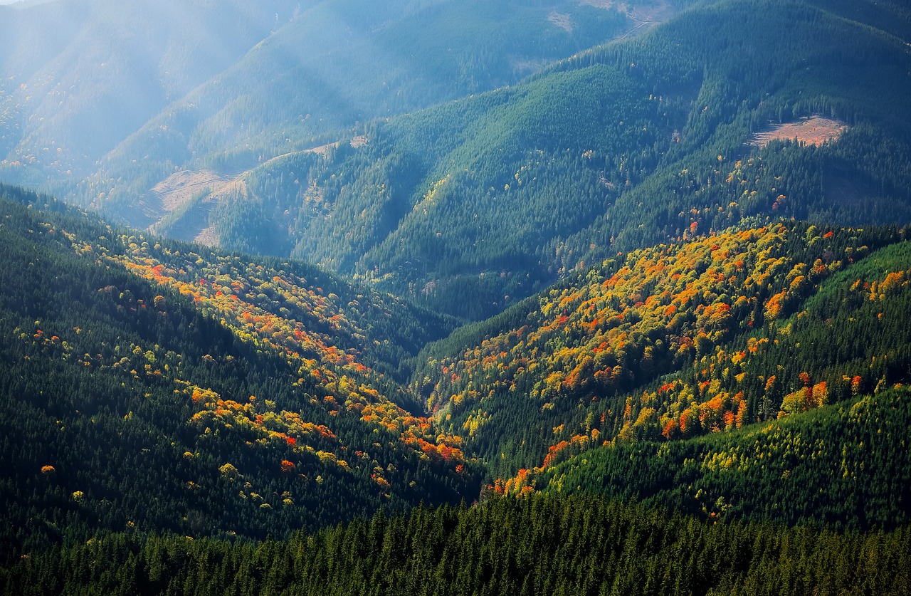 mountain sunrays hill nature 1345746