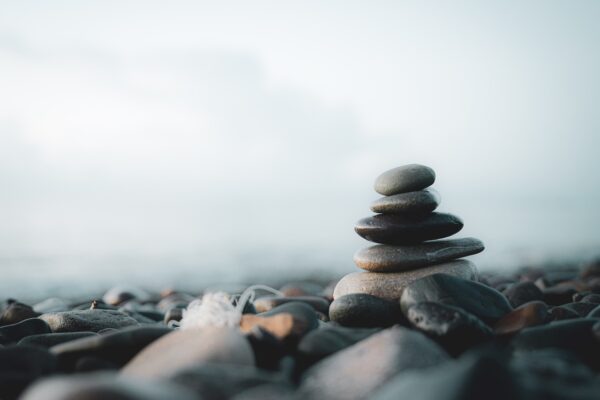 rocks ocean calm zen meditation 7354363