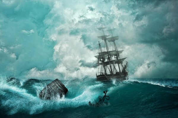 ship shipwreck sea waves tall ship 1366926