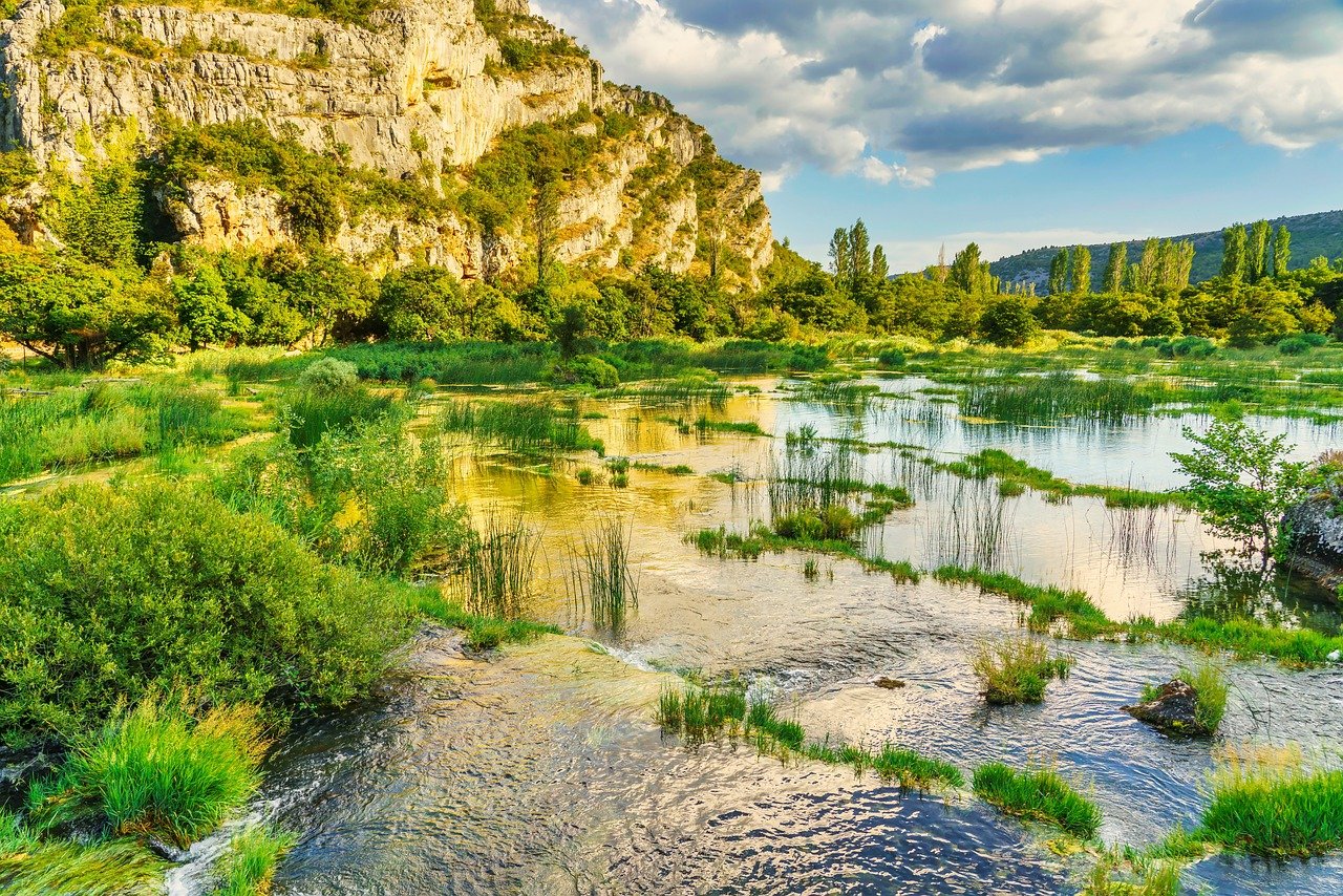 water river landscape reflection 8274680