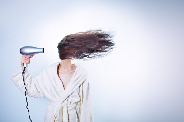 woman hair drying girl female 586185